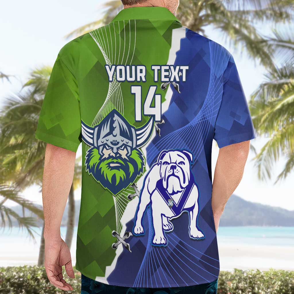Custom Bulldogs And Raiders Rugby Hawaiian Shirt Dynamic Style