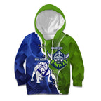 Custom Bulldogs And Raiders Rugby Kid Hoodie Dynamic Style