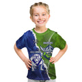 Custom Bulldogs And Raiders Rugby Kid T Shirt Dynamic Style