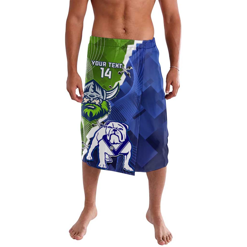 Custom Bulldogs And Raiders Rugby Lavalava Dynamic Style