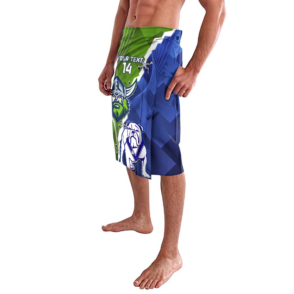 Custom Bulldogs And Raiders Rugby Lavalava Dynamic Style