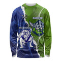 Custom Bulldogs And Raiders Rugby Long Sleeve Shirt Dynamic Style
