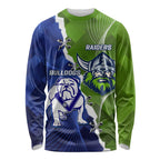 Custom Bulldogs And Raiders Rugby Long Sleeve Shirt Dynamic Style