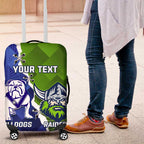 Custom Bulldogs And Raiders Rugby Luggage Cover Dynamic Style