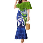 Custom Bulldogs And Raiders Rugby Mermaid Dress Dynamic Style