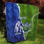 Custom Bulldogs And Raiders Rugby Quilt Dynamic Style