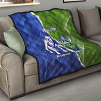 Custom Bulldogs And Raiders Rugby Quilt Dynamic Style