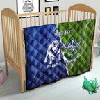 Custom Bulldogs And Raiders Rugby Quilt Dynamic Style
