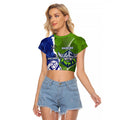 Custom Bulldogs And Raiders Rugby Raglan Cropped T Shirt Dynamic Style
