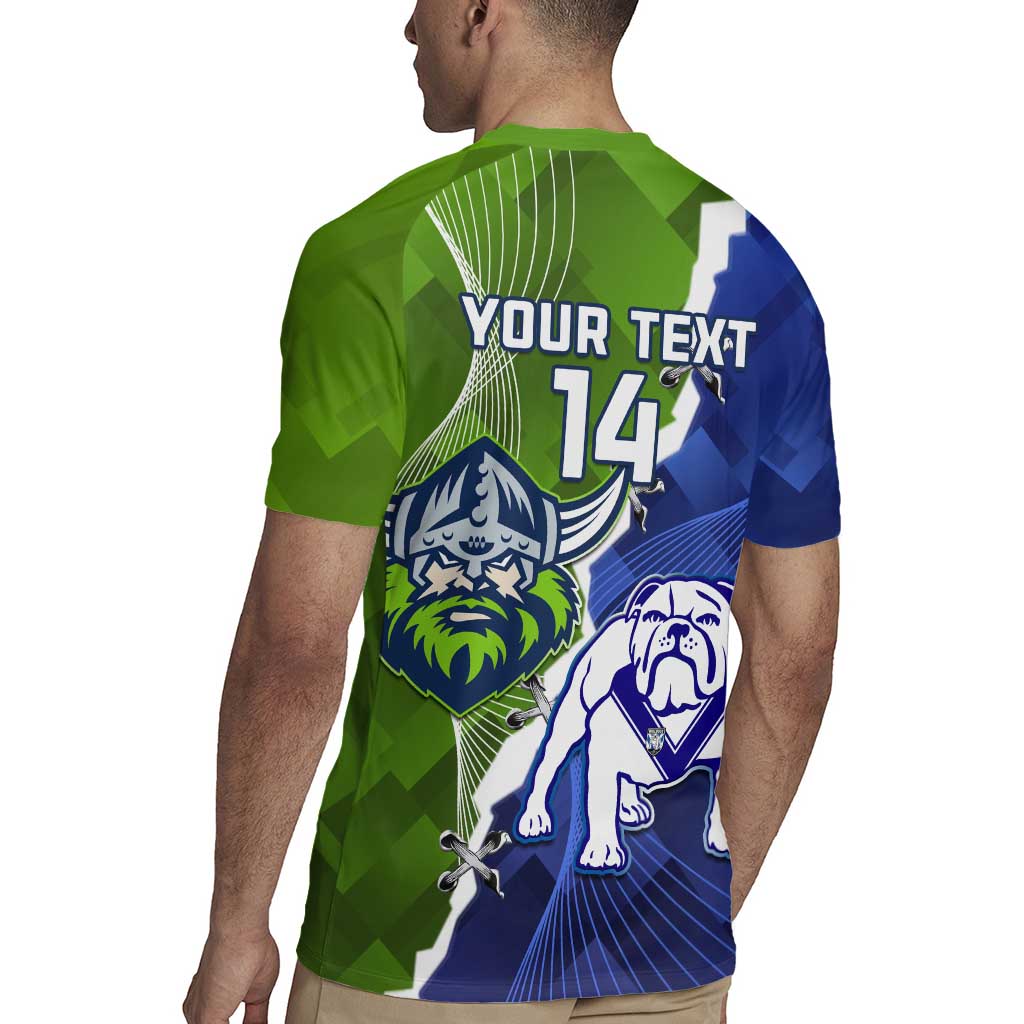 Custom Bulldogs And Raiders Rugby Rugby Jersey Dynamic Style