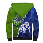 Custom Bulldogs And Raiders Rugby Sherpa Hoodie Dynamic Style