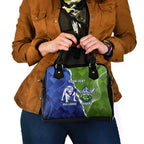 Custom Bulldogs And Raiders Rugby Shoulder Handbag Dynamic Style