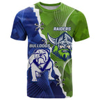 Custom Bulldogs And Raiders Rugby T Shirt Dynamic Style