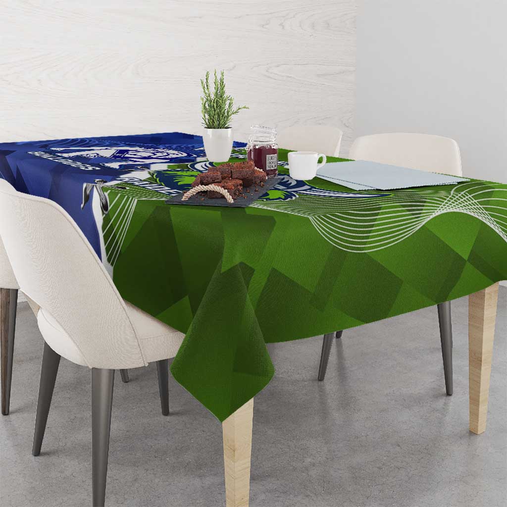 Custom Bulldogs And Raiders Rugby Tablecloth Dynamic Style