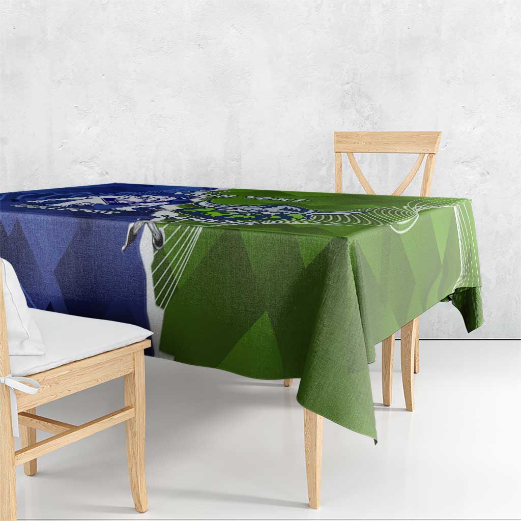Custom Bulldogs And Raiders Rugby Tablecloth Dynamic Style