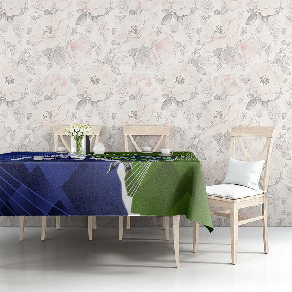 Custom Bulldogs And Raiders Rugby Tablecloth Dynamic Style