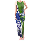 Custom Bulldogs And Raiders Rugby Tank Maxi Dress Dynamic Style