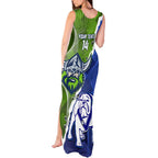 Custom Bulldogs And Raiders Rugby Tank Maxi Dress Dynamic Style