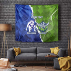 Custom Bulldogs And Raiders Rugby Tapestry Dynamic Style