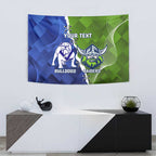 Custom Bulldogs And Raiders Rugby Tapestry Dynamic Style