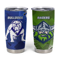 Bulldogs And Raiders Rugby Tumbler Cup Dynamic Style
