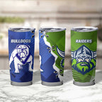 Bulldogs And Raiders Rugby Tumbler Cup Dynamic Style