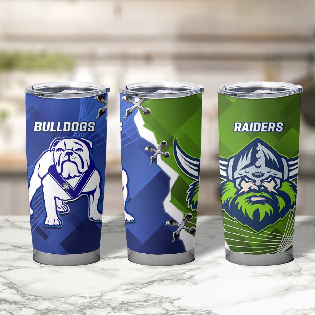 Bulldogs And Raiders Rugby Tumbler Cup Dynamic Style