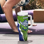 Bulldogs And Raiders Rugby Tumbler With Handle Dynamic Style