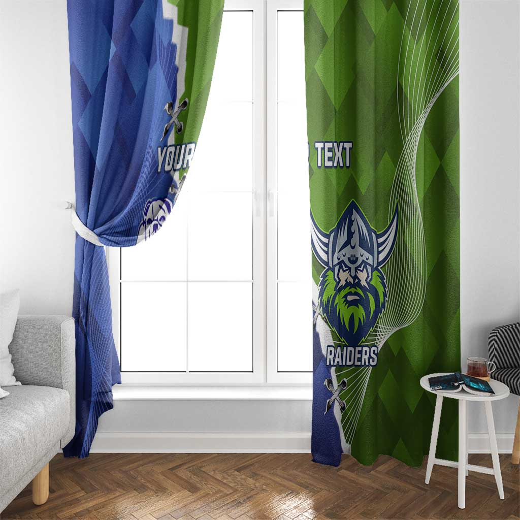 Custom Bulldogs And Raiders Rugby Window Curtain Dynamic Style