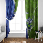 Custom Bulldogs And Raiders Rugby Window Curtain Dynamic Style