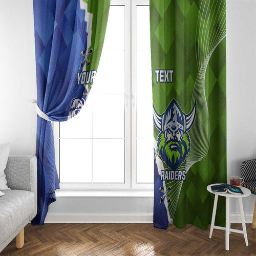 Custom Bulldogs And Raiders Rugby Window Curtain Dynamic Style