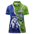 Custom Bulldogs And Raiders Rugby Women Polo Shirt Dynamic Style