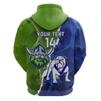 Custom Bulldogs And Raiders Rugby Zip Hoodie Dynamic Style