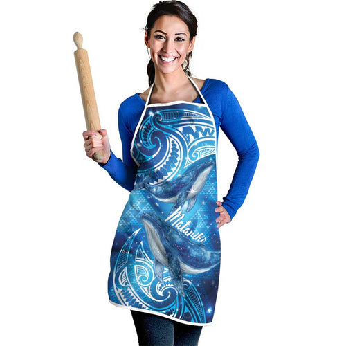 New Zealand Humpback Whale Matariki Apron Maori New Year Taniko Niho Taniwha
