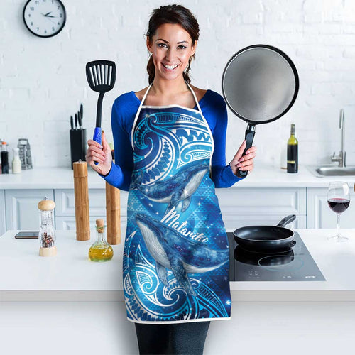 New Zealand Humpback Whale Matariki Apron Maori New Year Taniko Niho Taniwha