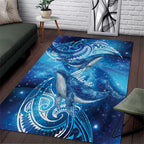 New Zealand Humpback Whale Matariki Area Rug Maori New Year Taniko Niho Taniwha