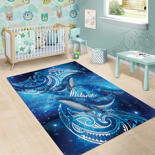 New Zealand Humpback Whale Matariki Area Rug Maori New Year Taniko Niho Taniwha