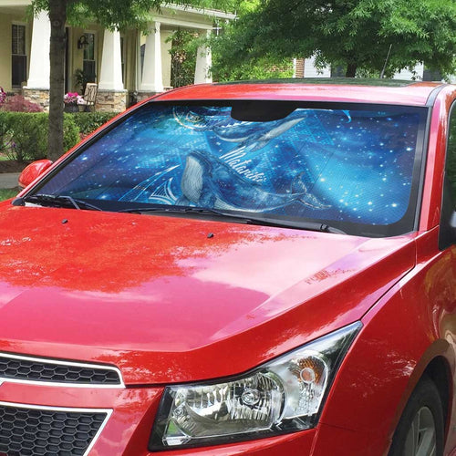 New Zealand Humpback Whale Matariki Auto Sun Shade Maori New Year Taniko Niho Taniwha