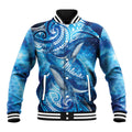 New Zealand Humpback Whale Matariki Baseball Jacket Maori New Year Taniko Niho Taniwha