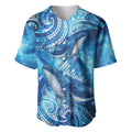 New Zealand Humpback Whale Matariki Baseball Jersey Maori New Year Taniko Niho Taniwha