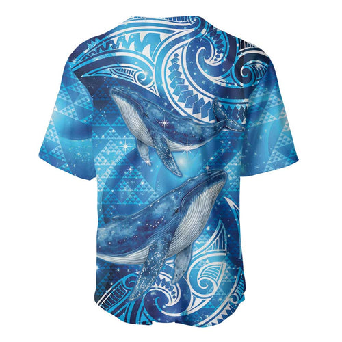 New Zealand Humpback Whale Matariki Baseball Jersey Maori New Year Taniko Niho Taniwha