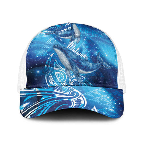 New Zealand Humpback Whale Matariki Baseball Net Cap Maori New Year Taniko Niho Taniwha