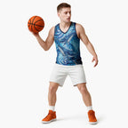 New Zealand Humpback Whale Matariki Basketball Jersey Maori New Year Taniko Niho Taniwha