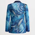 New Zealand Humpback Whale Matariki Blazer Maori New Year Taniko Niho Taniwha