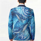 New Zealand Humpback Whale Matariki Blazer Maori New Year Taniko Niho Taniwha