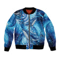 New Zealand Humpback Whale Matariki Bomber Jacket Maori New Year Taniko Niho Taniwha