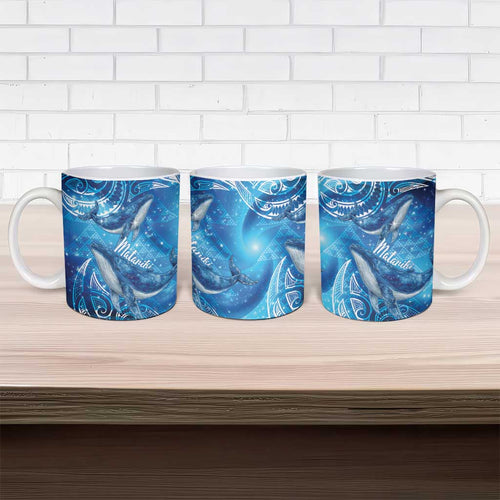 New Zealand Humpback Whale Matariki Ceramic Mug Maori New Year Taniko Niho Taniwha