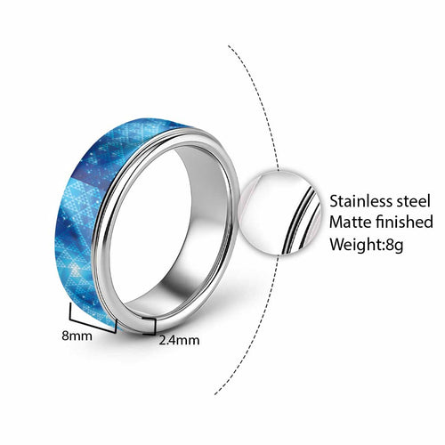 New Zealand Humpback Whale Matariki Classic Ring Maori New Year Taniko Niho Taniwha