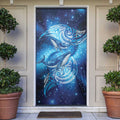 New Zealand Humpback Whale Matariki Door Cover Maori New Year Taniko Niho Taniwha