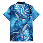 New Zealand Humpback Whale Matariki Family Matching Off Shoulder Maxi Dress and Hawaiian Shirt Maori New Year Taniko Niho Taniwha